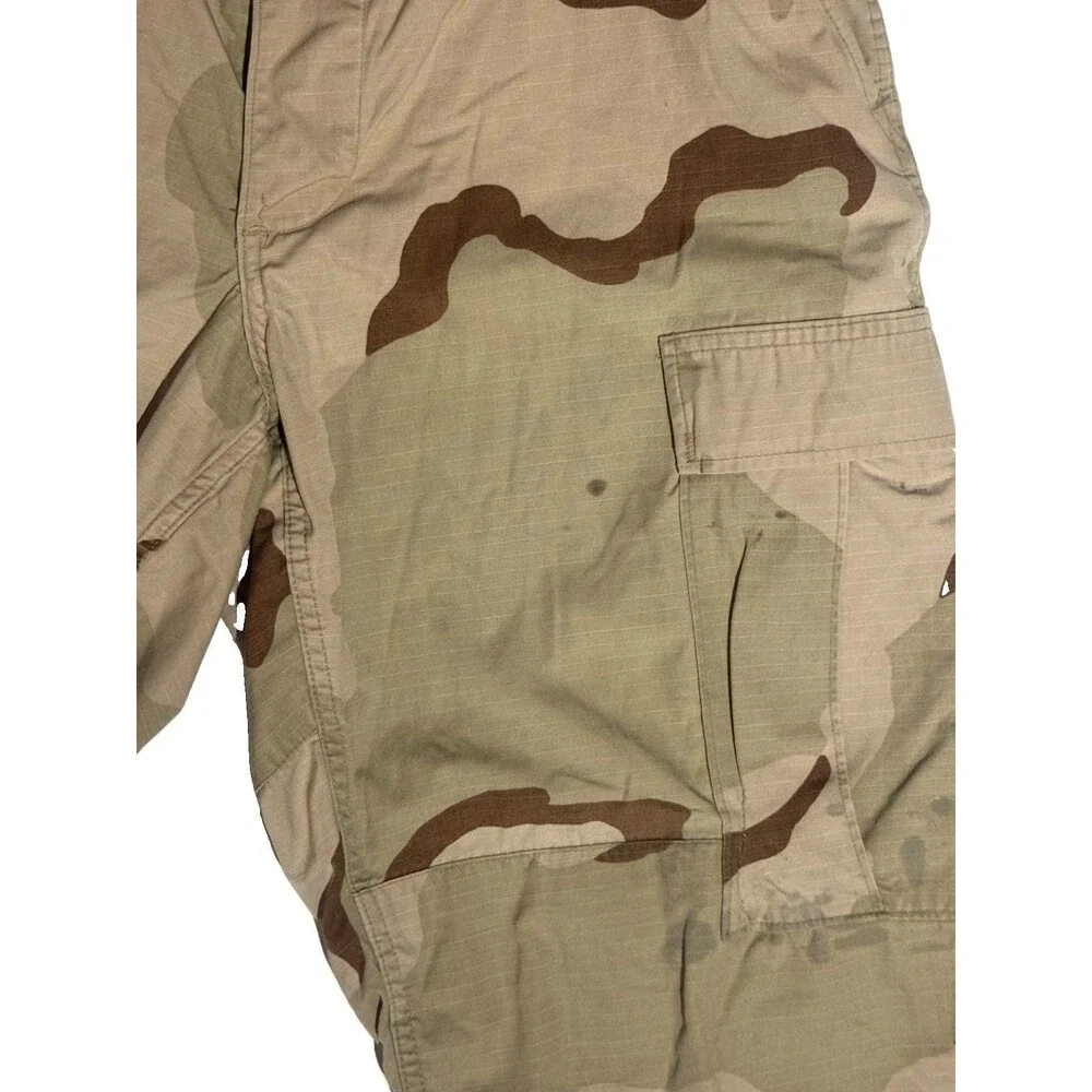 Vtg USGI DCU Cargo Pants Mens Med Short Desert Camo Combat Ripstop Made USA 90s